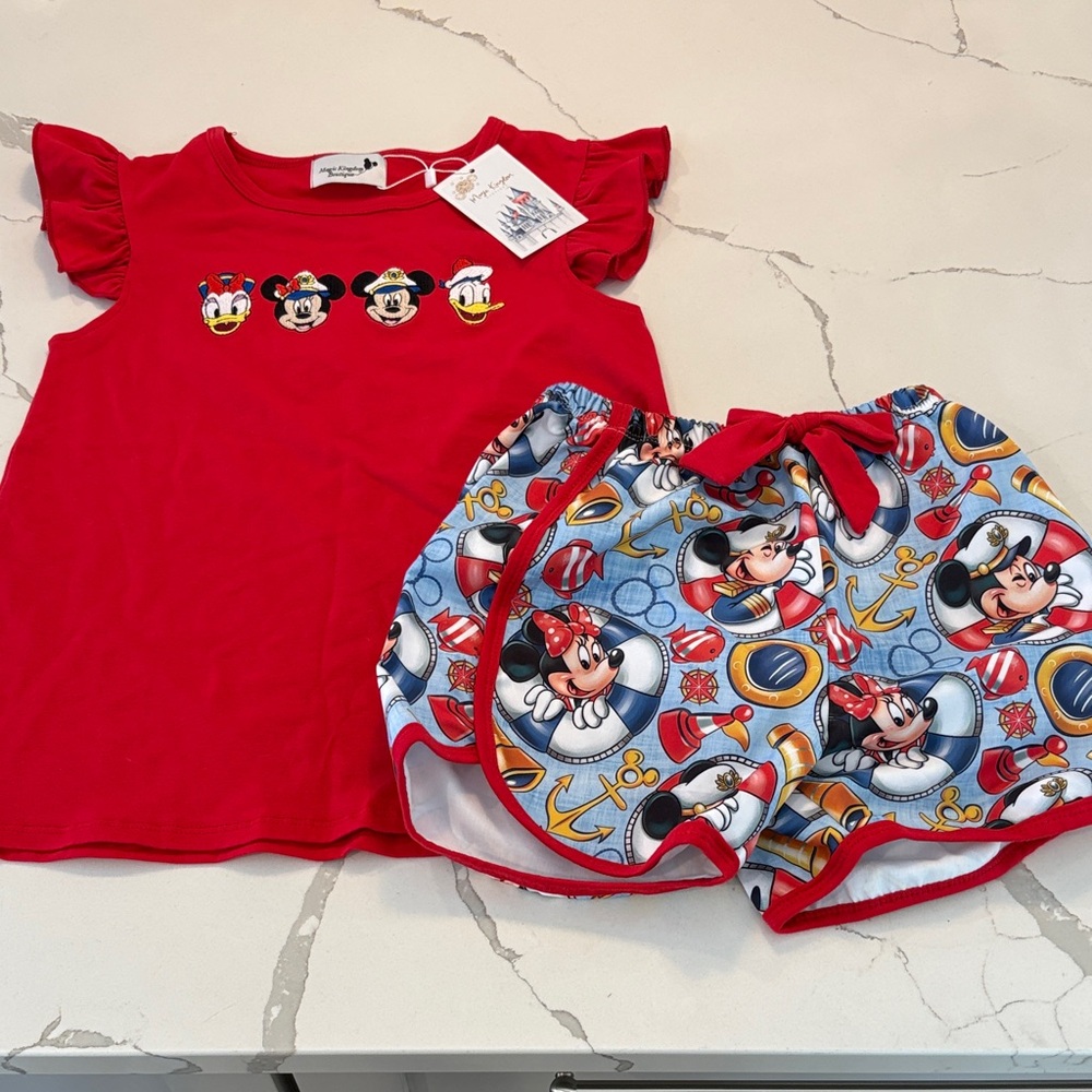 Disney Red and Blue Minnie Mouse Kids Set
